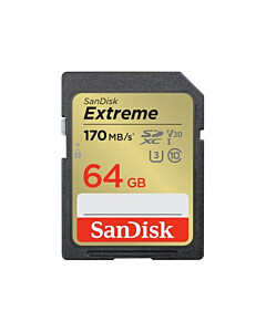 SANDISK TARJETA EXTREME SDXC UHS-I 64GB-170MB/s