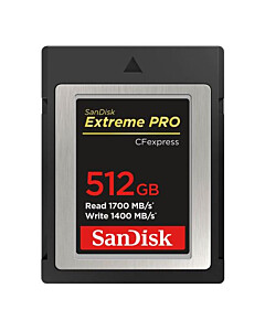 SANDISK TARJETA CFEXPRESS 512GB 1700/1400MB/S. TIPO B