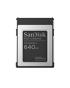 SANDISK CFEXPRESS PRO CINEMA 640GB 1700/1500MB/S TARJETA DE MEMORIA casanova foto
