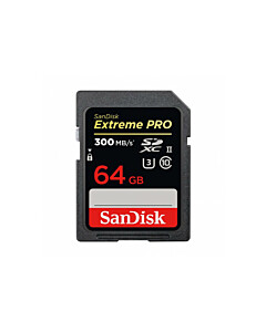 SANDISK TARJETA EXTREME PRO SDHC 64GB 300MB/S V90
