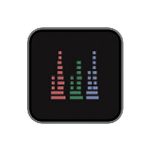 icono atomos gráfico rgb