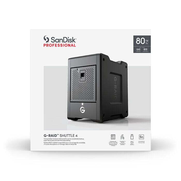 g-raid shuttle 4 packaging