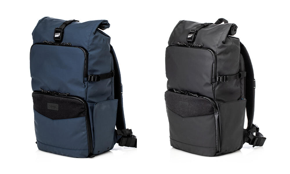 Mochilas Messenger de Tenba en azul y negro